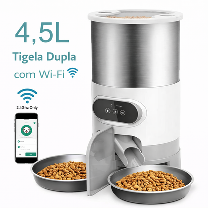 Alimentador Automático Wi-Fi – Controle a Alimentação pelo Celular 📱🐾