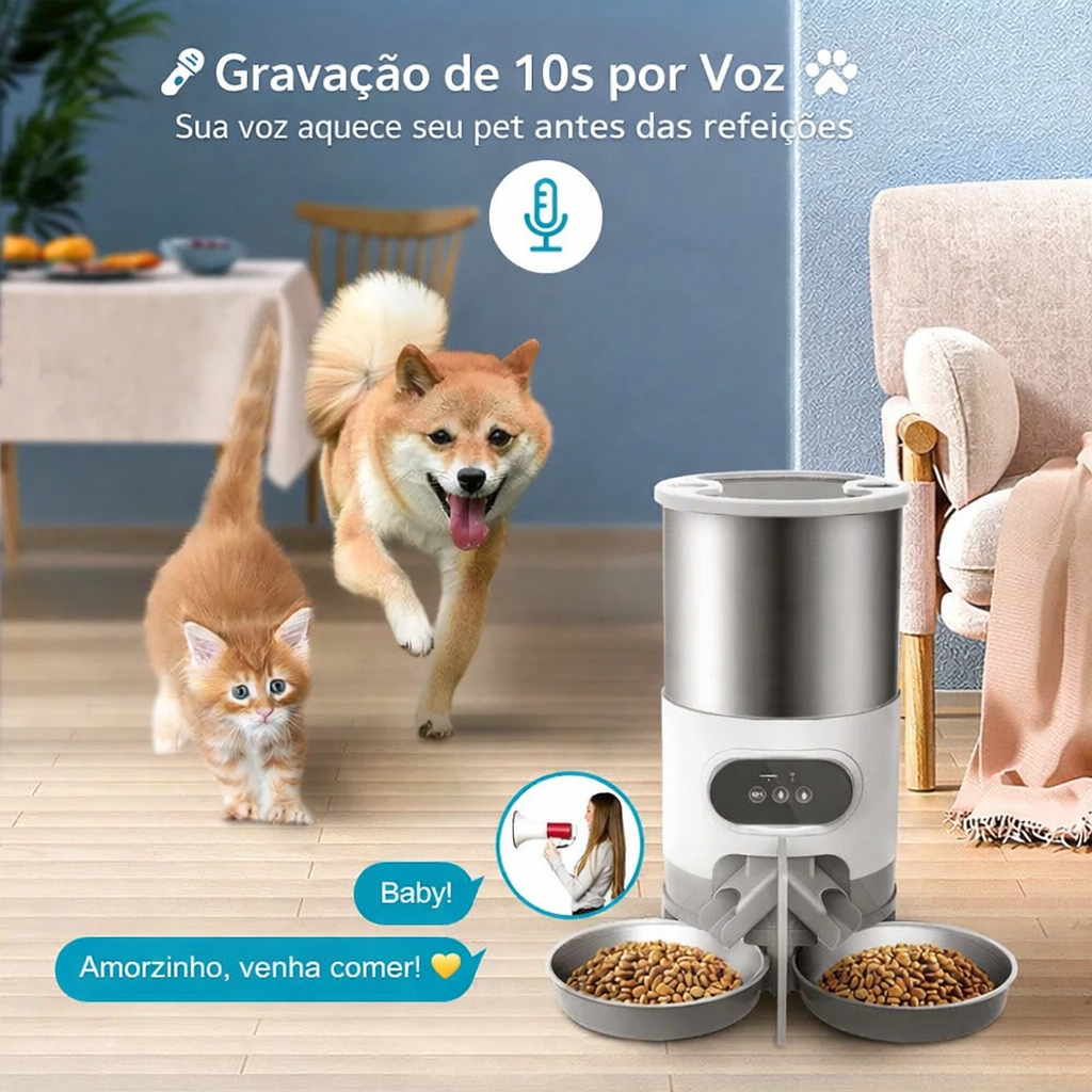 Alimentador Automático Wi-Fi – Controle a Alimentação pelo Celular 📱🐾