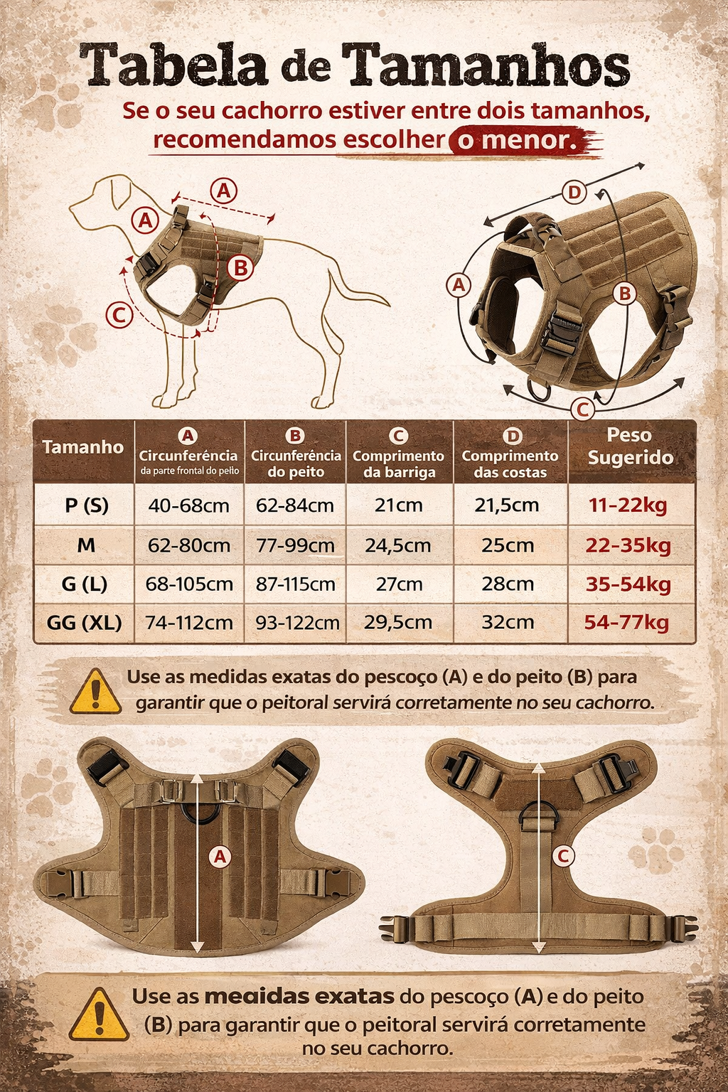 Arnês Tático para Cães – Segurança Máxima no Passeio 🐕‍🦺