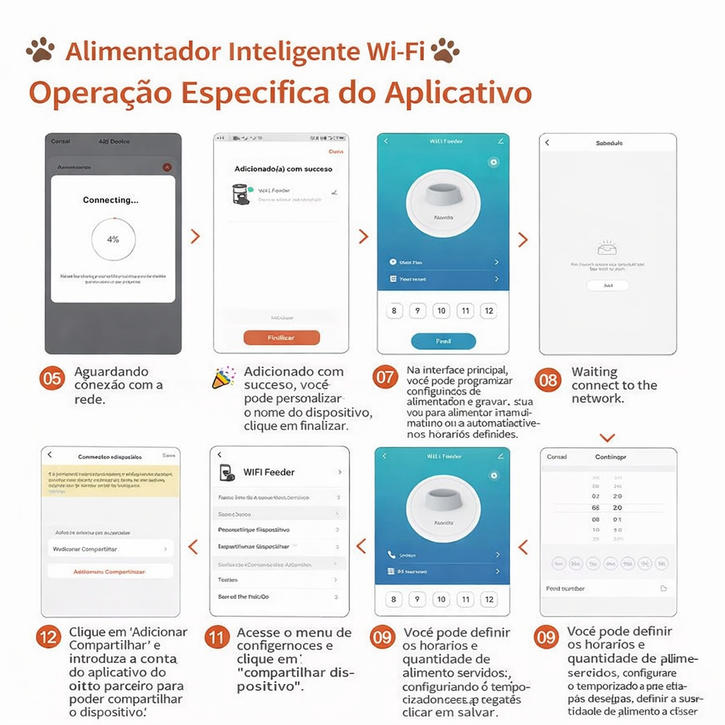 Alimentador Automático Wi-Fi – Controle a Alimentação pelo Celular 📱🐾