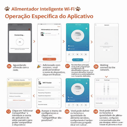 Alimentador Automático Wi-Fi – Controle a Alimentação pelo Celular 📱🐾