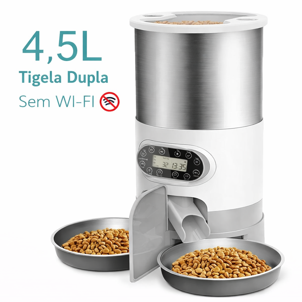 Alimentador Automático Wi-Fi – Controle a Alimentação pelo Celular 📱🐾