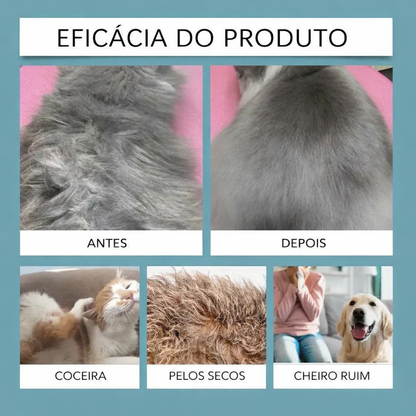 Shampoo a Seco para Gatos e Cães – Limpeza Sem Água, Praticidade Total