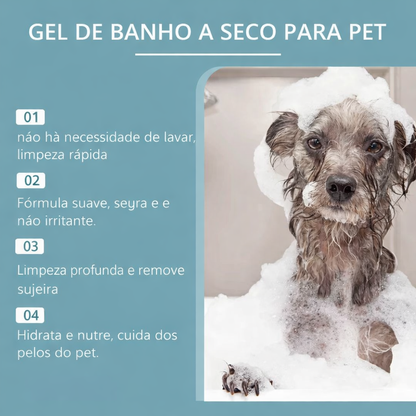 Shampoo a Seco para Gatos e Cães – Limpeza Sem Água, Praticidade Total