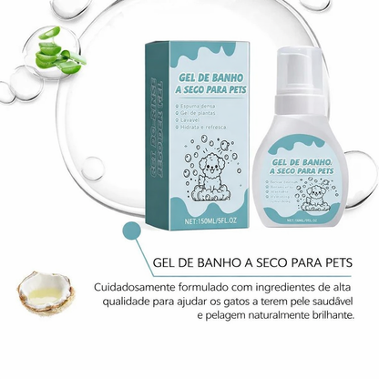 Shampoo a Seco para Gatos e Cães – Limpeza Sem Água, Praticidade Total