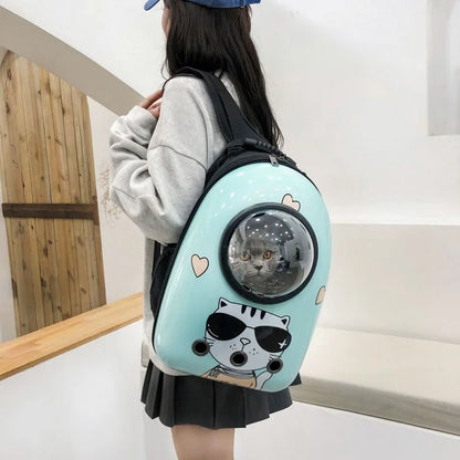 Mochila de Transporte para Cães e Gatos – Cápsula Espacial Respirável