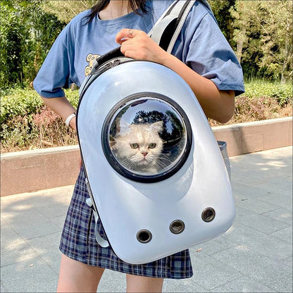 Mochila de Transporte para Cães e Gatos – Cápsula Espacial Respirável