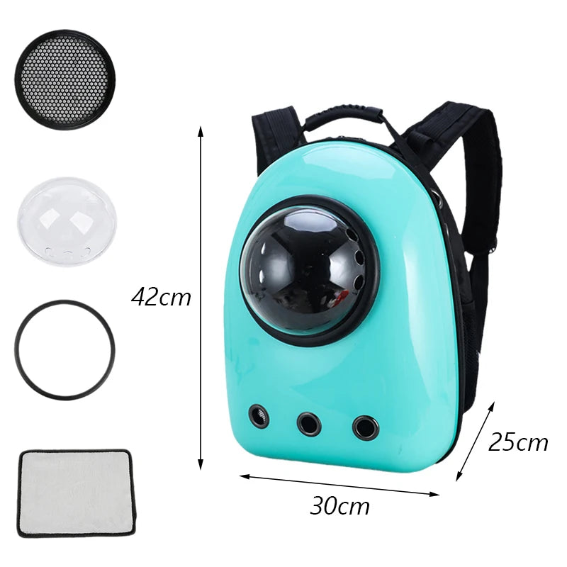 Mochila de Transporte para Cães e Gatos – Cápsula Espacial Respirável