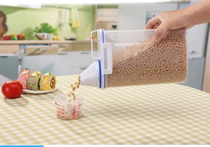 Balde Hermético para Ração Pet com Copo Medidor – 1,5kg / 2kg