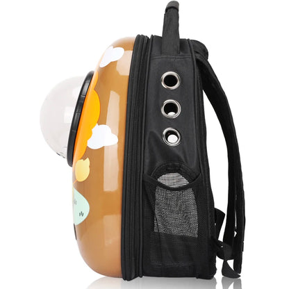Mochila de Transporte para Cães e Gatos – Cápsula Espacial Respirável