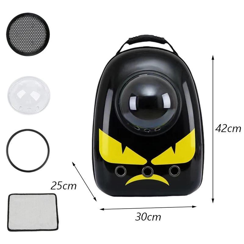 Mochila de Transporte para Cães e Gatos – Cápsula Espacial Respirável
