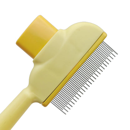 Escova Removedora de Pelos para Cães e Gatos com Botão Automático com 3 Unidades