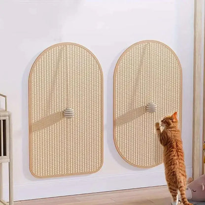 Tapete Arranhador para Gatos Autoadesivo – Lavável, Aparável + Brinquedo com Bola