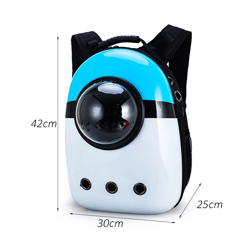 Mochila de Transporte para Cães e Gatos – Cápsula Espacial Respirável