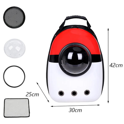 Mochila de Transporte para Cães e Gatos – Cápsula Espacial Respirável