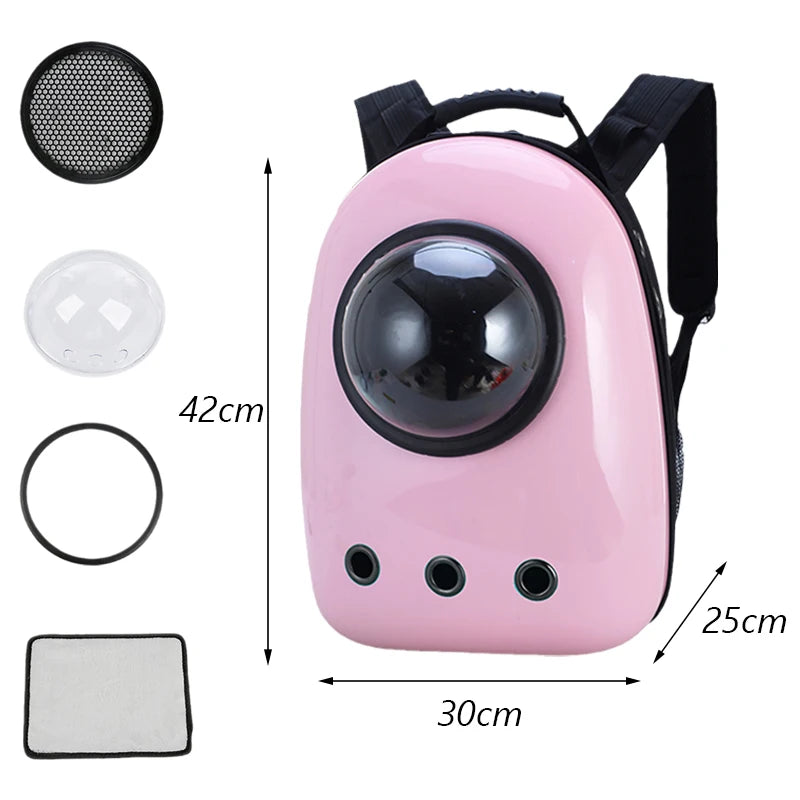 Mochila de Transporte para Cães e Gatos – Cápsula Espacial Respirável