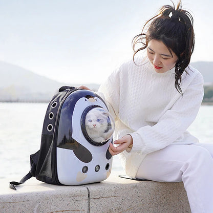 Mochila de Transporte para Cães e Gatos – Cápsula Espacial Respirável