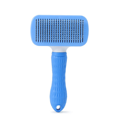 Escova Removedora de Pelos para Cães e Gatos com Botão Automático com 3 Unidades