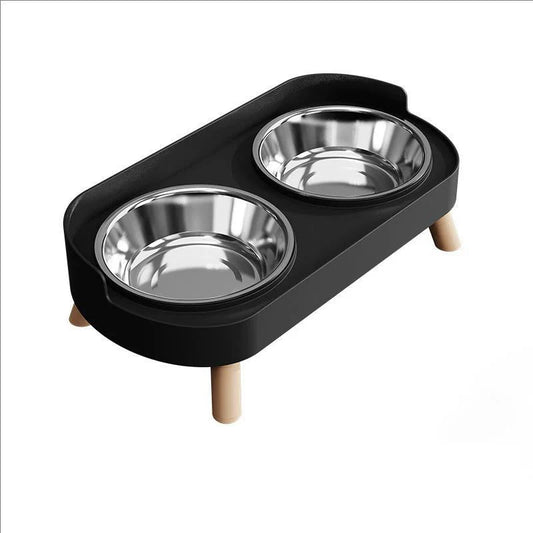Alimentador Elevado Duplo para Pets – Tigelas em Aço Insuficiente + Suporte Ergonômico