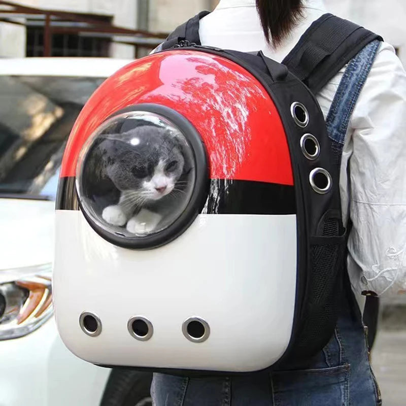 Mochila de Transporte para Cães e Gatos – Cápsula Espacial Respirável