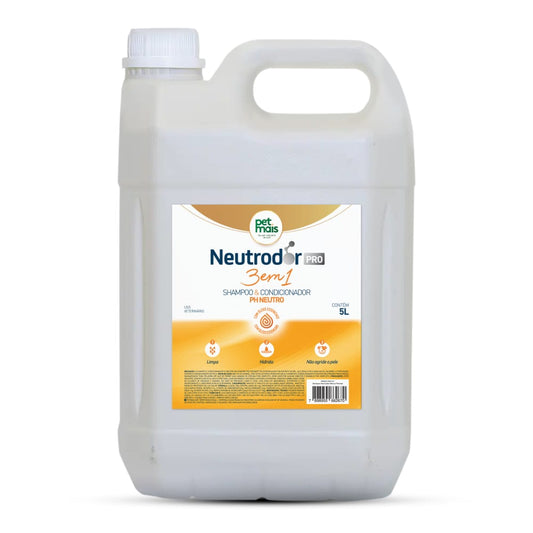 KIT 2X Shampoo Pet Neutrodor PRO 3 em 1 5L – Limpeza, Hidratação e Proteção