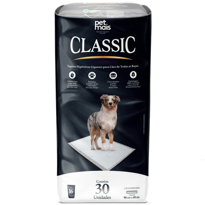 kit 120 Tapetekit  Higiênico PetMais Classic 30 Unidades – Ultra Absorção, Anti Vazamento e Máximo Conforto