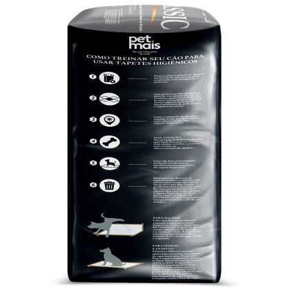 kit 120 Tapetekit  Higiênico PetMais Classic 30 Unidades – Ultra Absorção, Anti Vazamento e Máximo Conforto