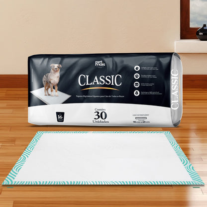 kit 120 Tapetekit  Higiênico PetMais Classic 30 Unidades – Ultra Absorção, Anti Vazamento e Máximo Conforto