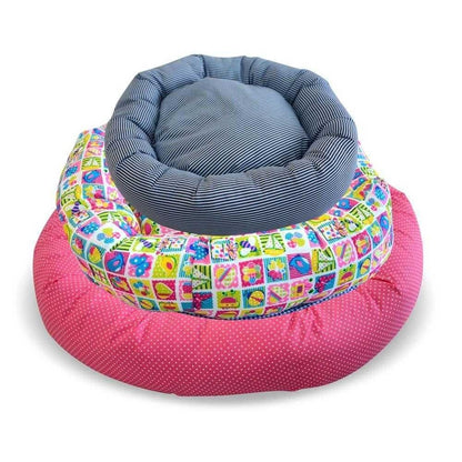 Cama Boia para Cães e Gatos - Kit com 3 Unidades | Confortável e Colorida
