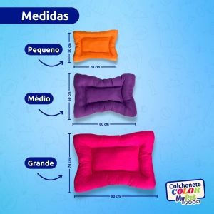 Kit 6 Colchonetes Coloridos para Cães e Gatos - Conforto e Estilo para Pets