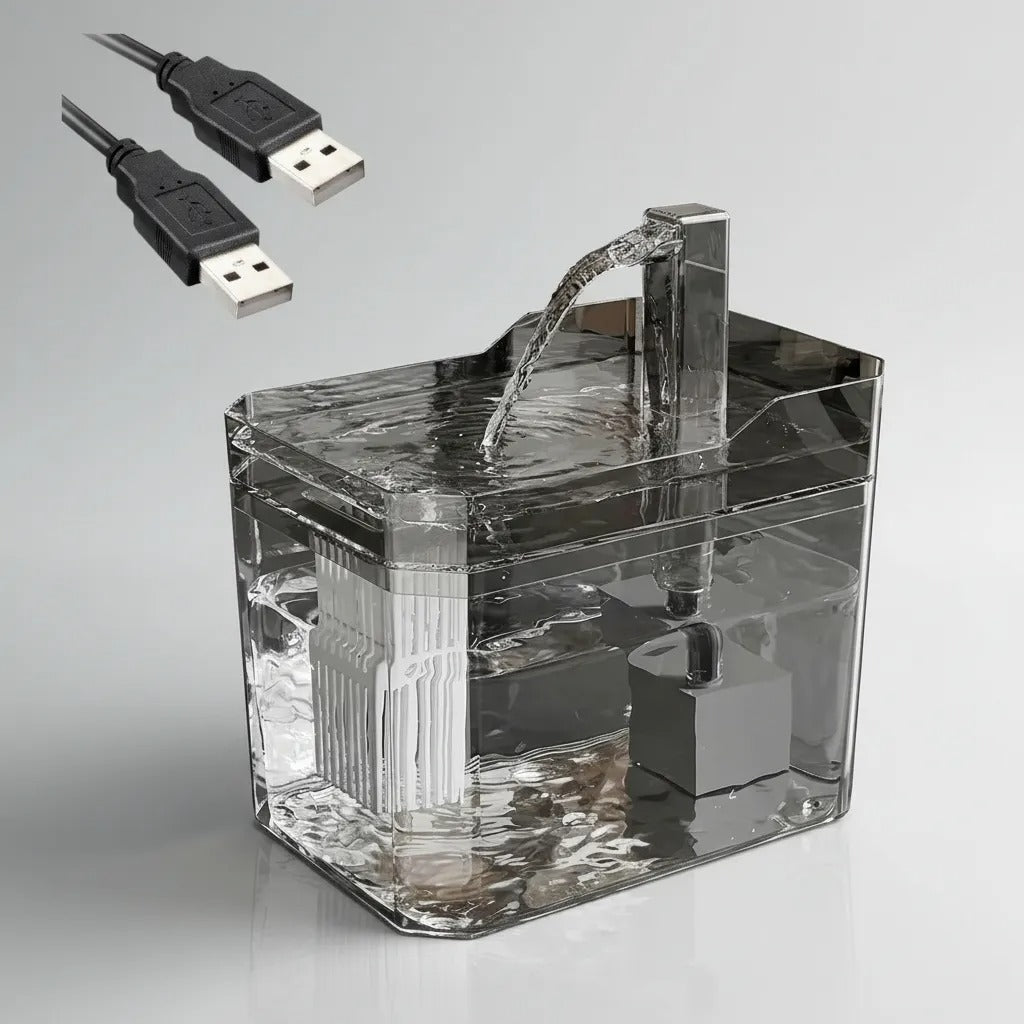 Fonte de Água para Gatos – USB 5V 1,5L 💧🐱
